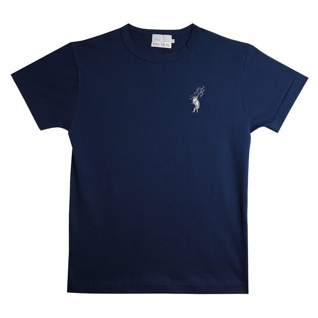 T-shirt (Navy)／Cat