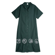 Short-sleeve Shirt Dress／Yokai (Green)