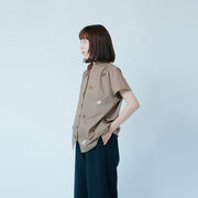 French sleeve shirt／Dogs (Kahki)