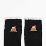 Cotton Slab Socks／Golden Fuji (Black)