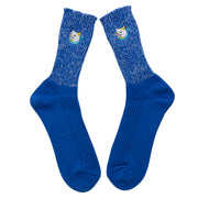 Cotton Slab Socks／"Tama" Calico Cat (Blue)