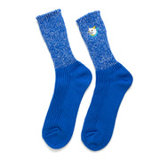 Cotton Slab Socks／"Tama" Calico Cat (Blue)