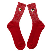Cotton Slab Socks／"Mike" Japanese Bobtail (Red)