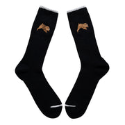 Cotton Slab Socks／Koro (Black)