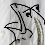 Men's Shirt／Frog (White)