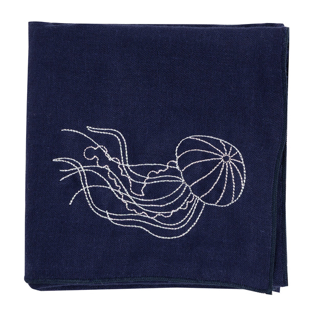 Gauze Handkerchief／Red Jellyfish