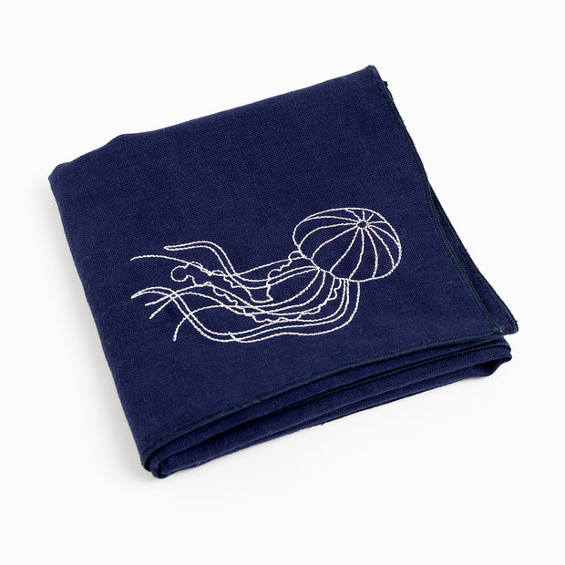 Gauze Handkerchief／Red Jellyfish
