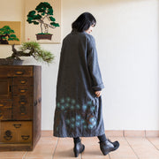 Long Coat(Gray)／Cranes & Pine