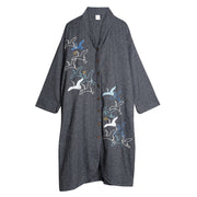 Long Coat(Gray)／Cranes & Pine