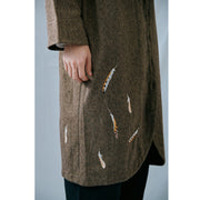 Long Coat (Brown)／Owl Feathers