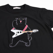 T-shirt／Guitar Cat (Black)
