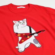 T-shirt／Guitar Cat (Red)