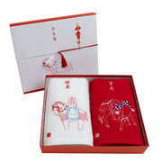 A set of 2 towels／Year of the Horse