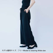 Relaxed Linen pants／Black