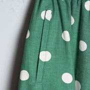 Loose-fit Pants／Cats & Ball (Green)