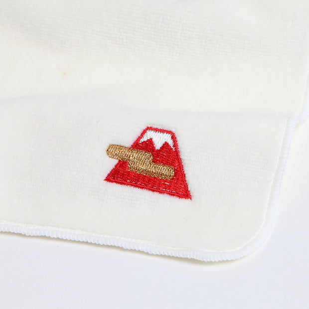 Handkerchief Towel／Red Fuji (White)