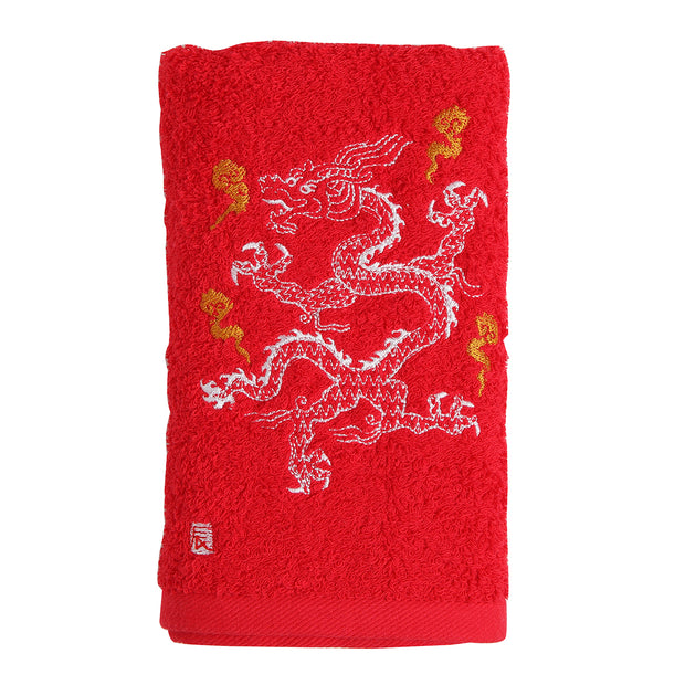 Face Towel／Dragon (Red)