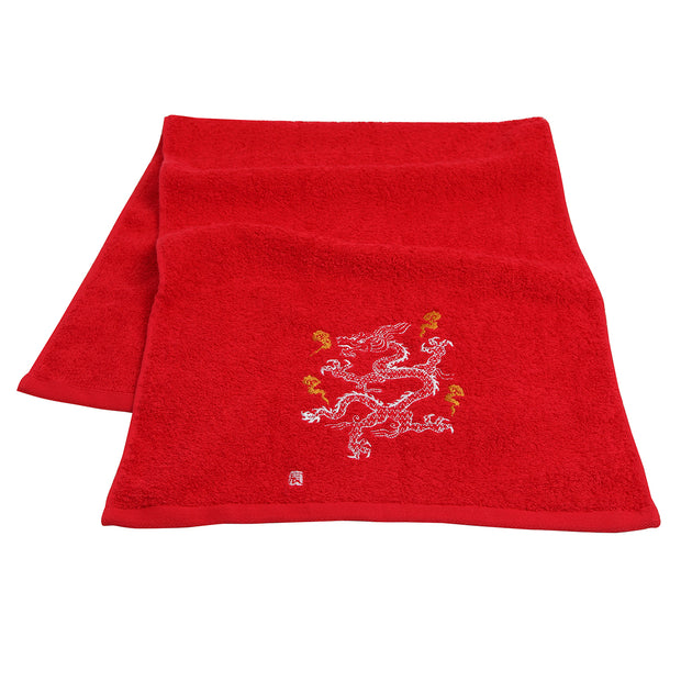 Face Towel／Dragon (Red)