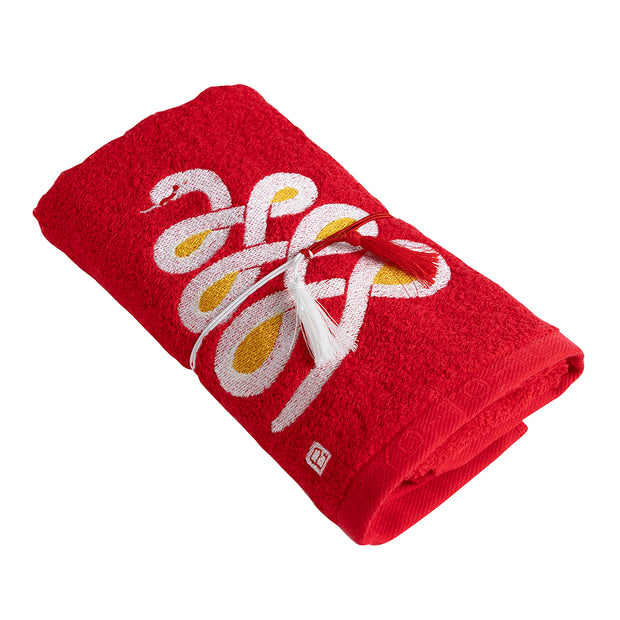 Face Towel／Snake (Red)