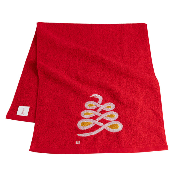 Face Towel／Snake (Red)