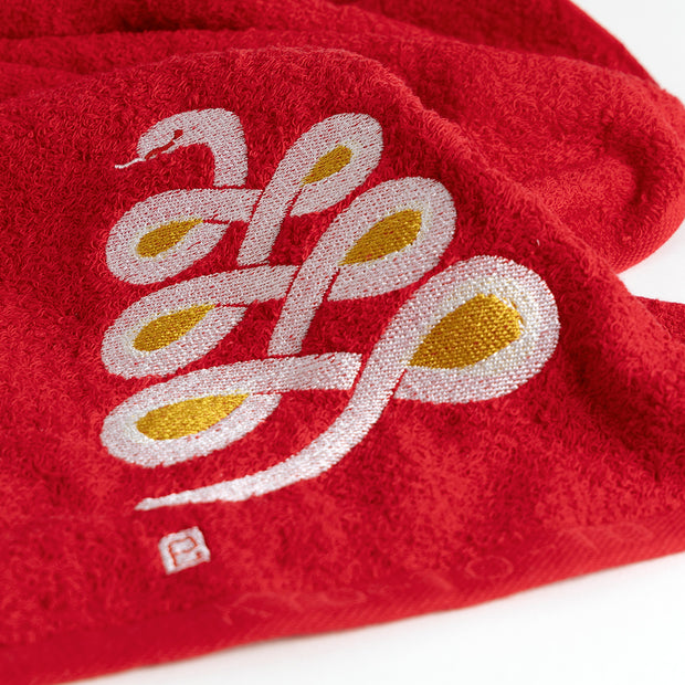 Face Towel／Snake (Red)