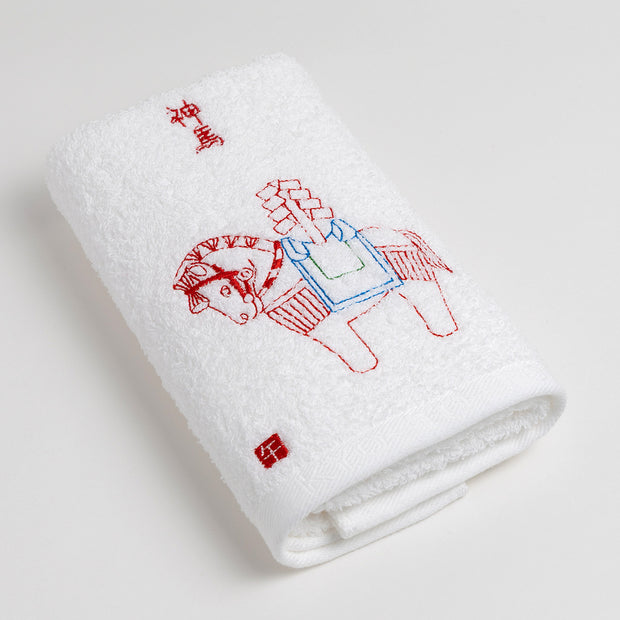 Face Towel／Year of the Horse(White)