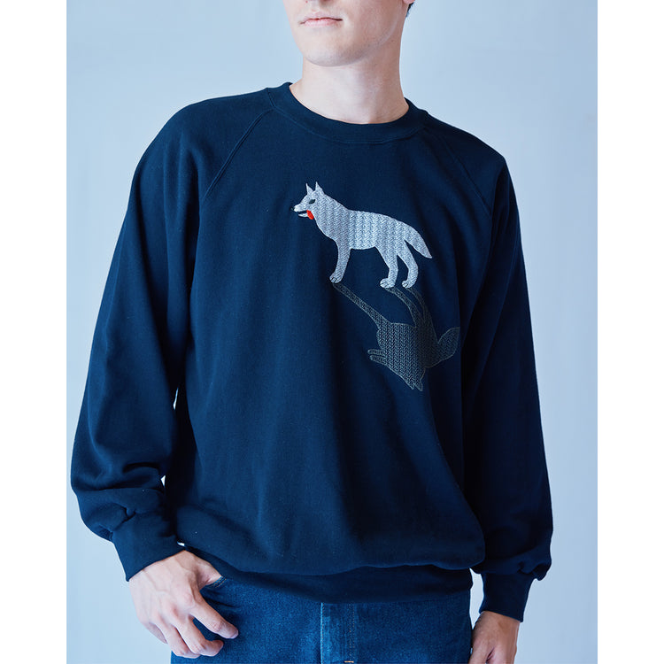 Sweatshirt／Wolf (Navy Blue) – KYO-TO-TO