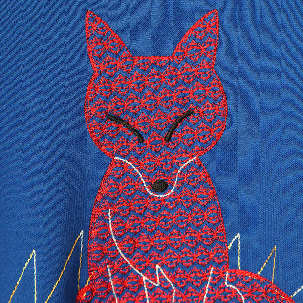 Sweatshirt／Fox (Blue)