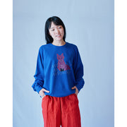 Sweatshirt／Fox (Blue)