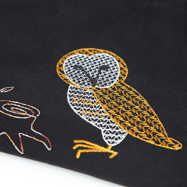 Drawstring Pochette／Owl