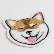 Chenille Patch／Smiling Shiba