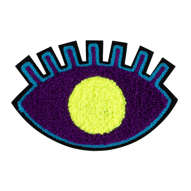 Chenille Patch／One-eyed ghost (Purple)