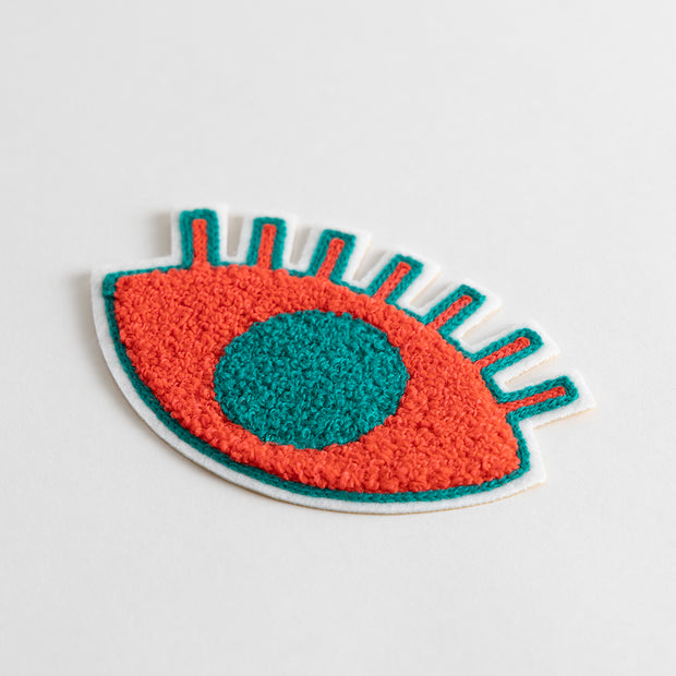 Chenille Patch／One-eyed ghost (Pink)