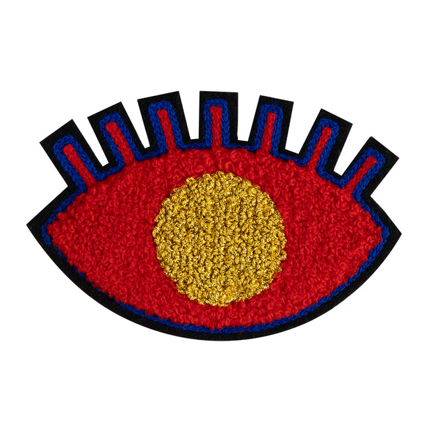 Chenille Patch／One-eyed ghost (Red)