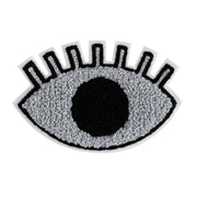 Chenille Patch／One-eyed ghost (Silver)