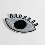 Chenille Patch／One-eyed ghost (Silver)