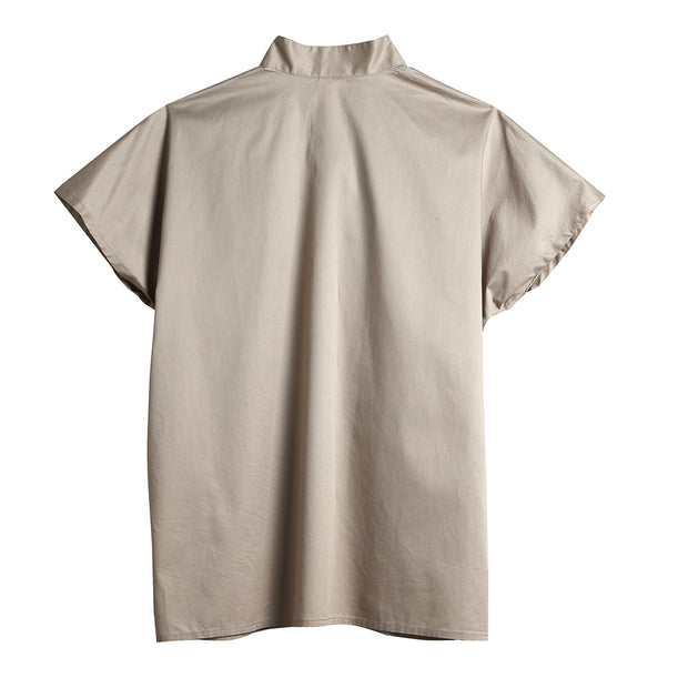 No Sleeve Shirt ( Khaki )／Yayoi Seaside Design