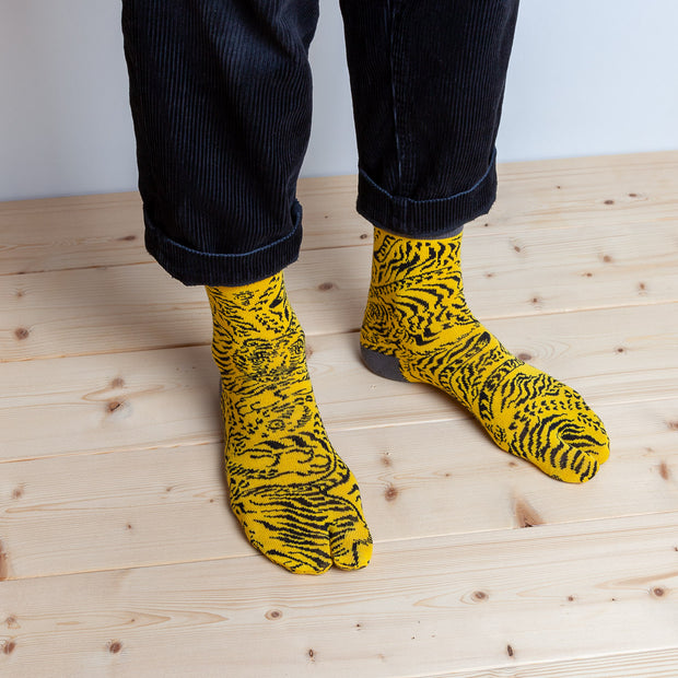 Tabi Socks／Tiger (Yellow)