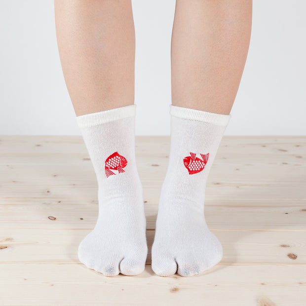 Tabi Socks／Happy Seabream [White]