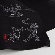 Gauze Handkerchief／Wrestling Frogs and Hare