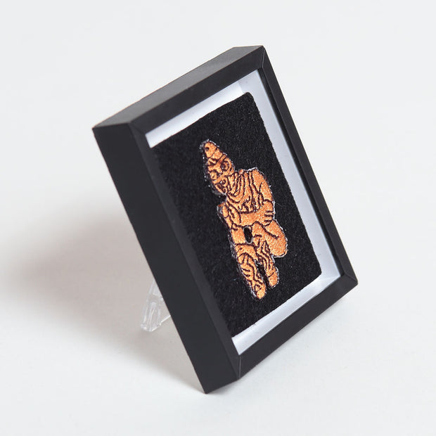 Mini Art Frame／Praying Clay Figure