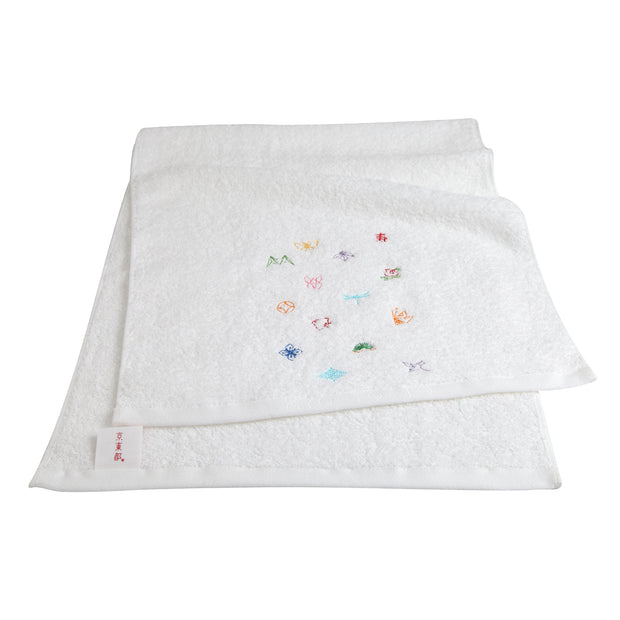 Face Towel／Amulets [White]