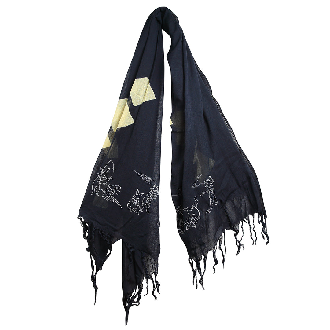 Stole／Wrestling Frogs and Hare (Black) – KYO-TO-TO