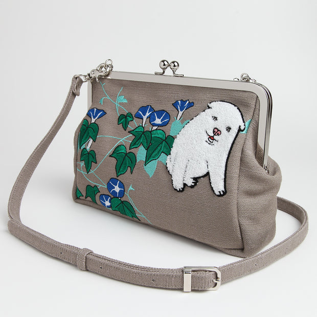 Clutch Bag／Morning glories & Puppies