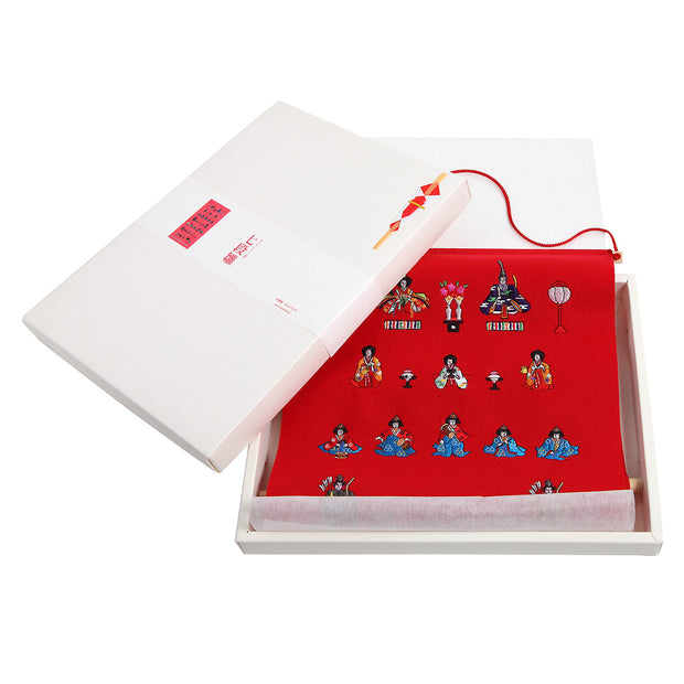 Tapestry／Seven Rows Hina Dolls, Red