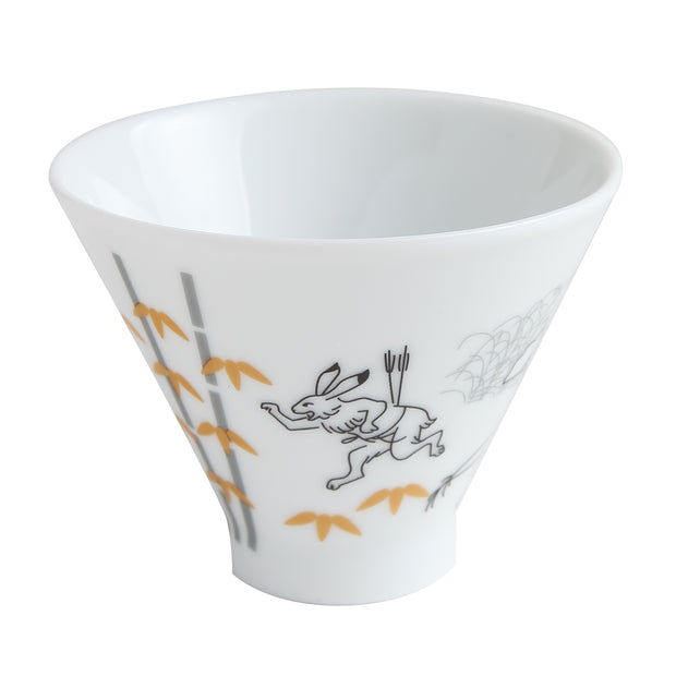 Sencha Tea Cup／Rabbit Arriving Late (Bamboo)