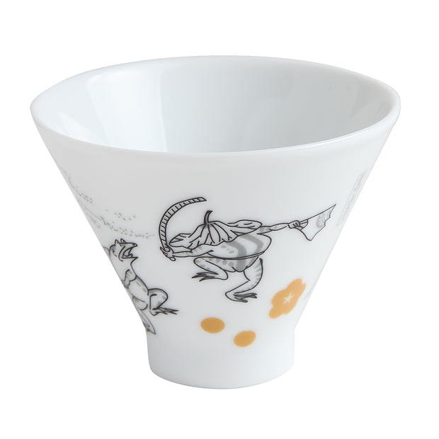 Sencha Tea Cup／Frog and Cat (Plum)