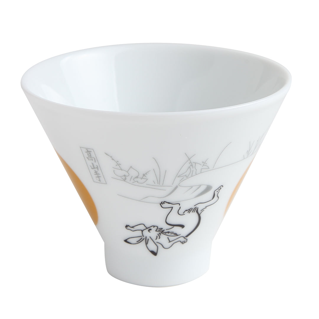Sencha Tea Cup／Wrestling Frogs and Hare (Japanese flag) – KYO-TO-TO